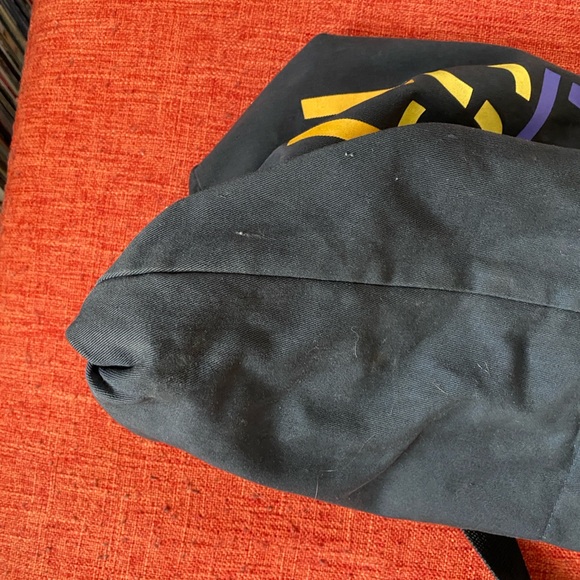 RARE VTG 80’s 90’s ESPRIT Sportiv Large Black Tote Bag Gym Shopper Market Logo - Picture 8 of 11